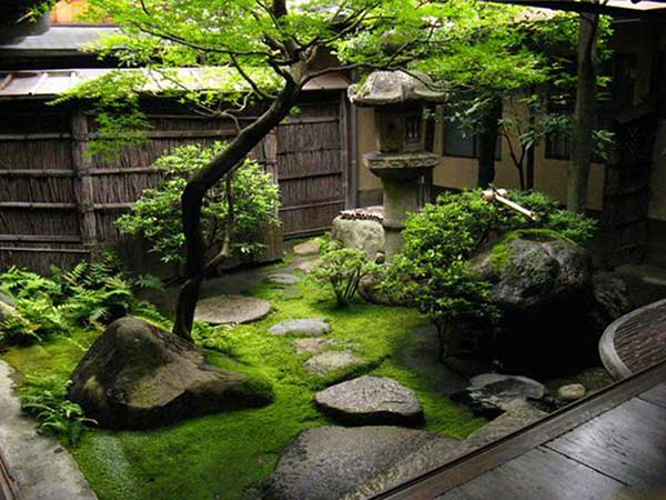 Nội thất tiểu cảnh sân vườn phong cách Nhật-Pháp