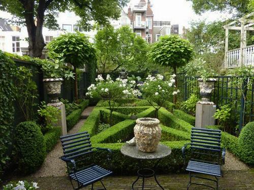 Nội thất tiểu cảnh sân vườn phong cách Nhật-Pháp